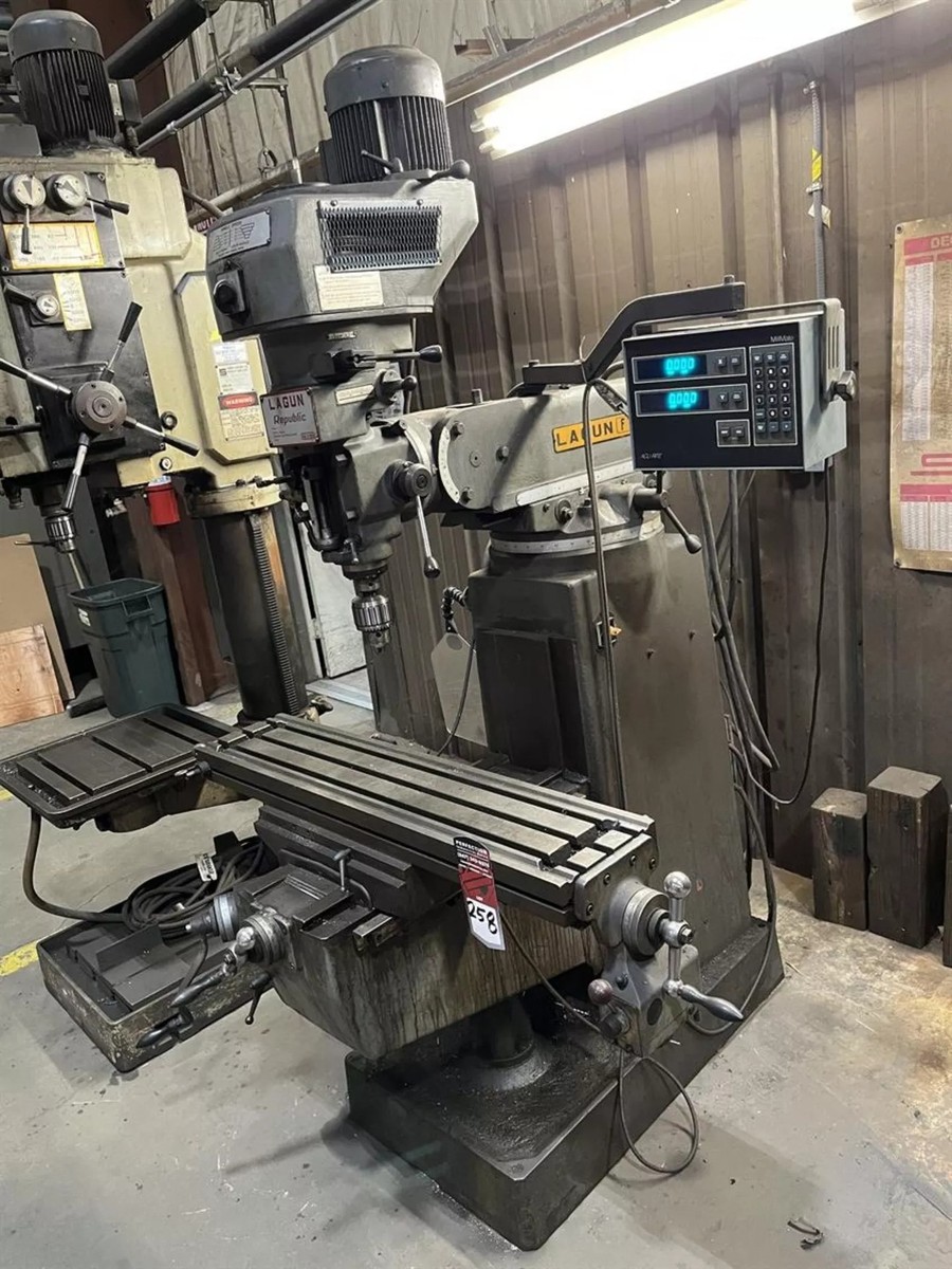 LAGUN FTV-1 2 HP Vertical Mill