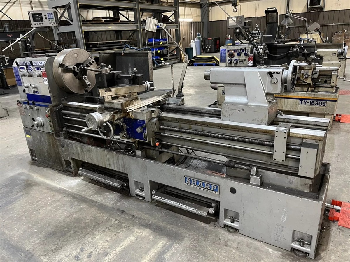 2013 SHARP 2680B 26” x 80” Gap Bed Lathe