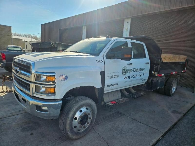 2021 Chevrolet Crew Cab Dump Truck, 11' Steel Dump Body, Delivery Bed