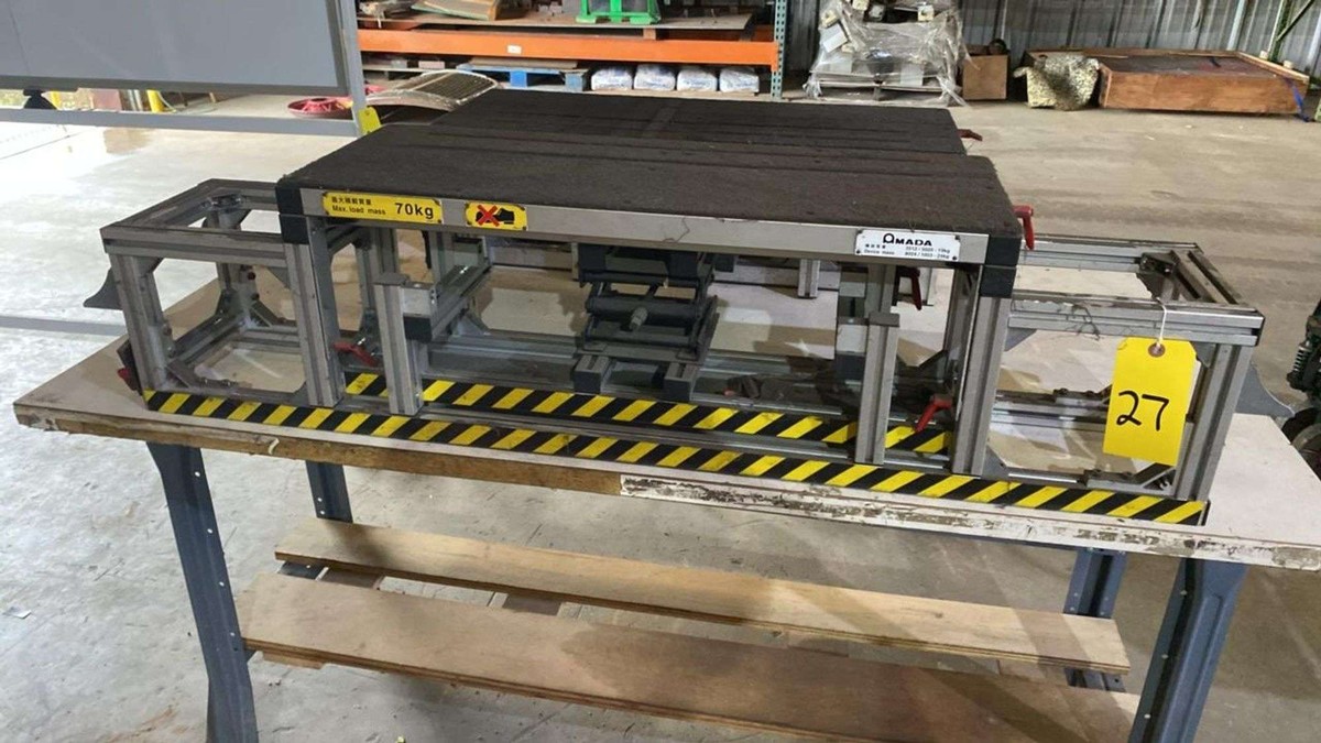 Amada Fixture Table Adjustable Jig, 70 kg Load, For 3512/5020/8024/1003, Aluminum Frame