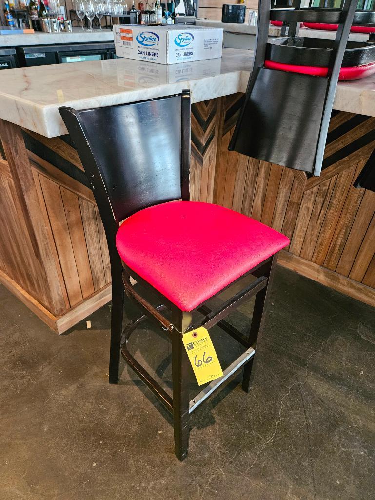 Wood Framed Padded Barstools