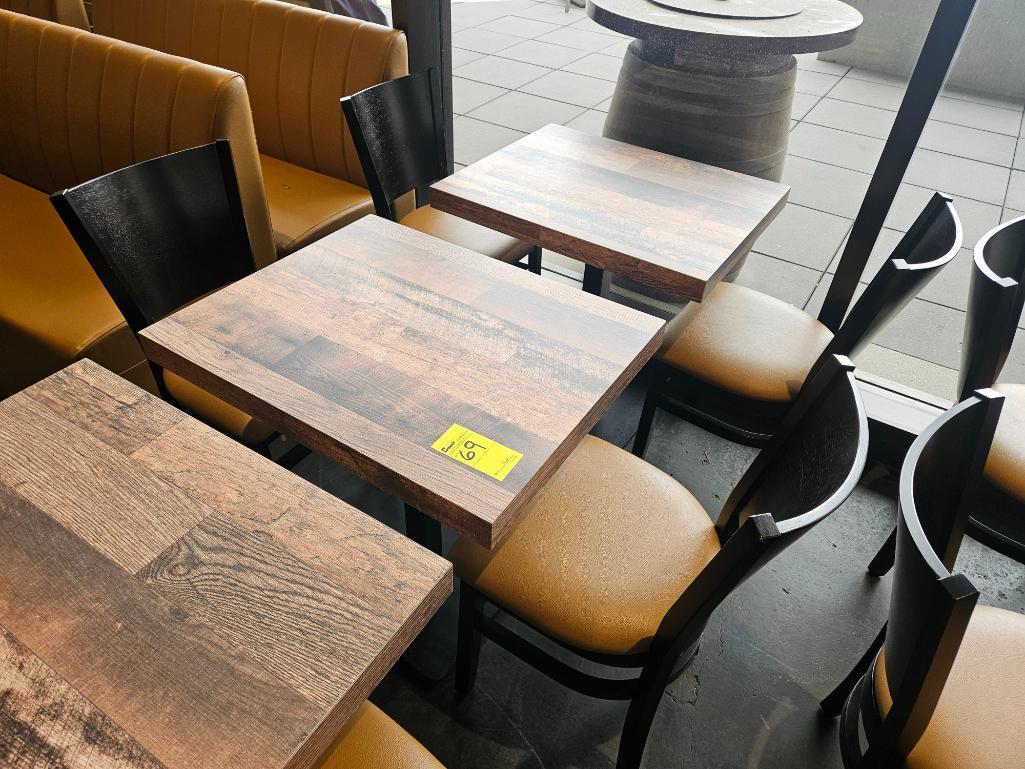 24" x 30" Wood Dining Table w/ 2 Dining Chairs (Sets)