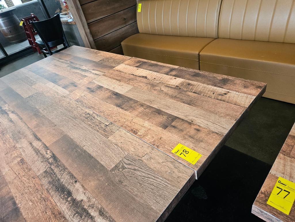 30" x 48" Wood Dining Table