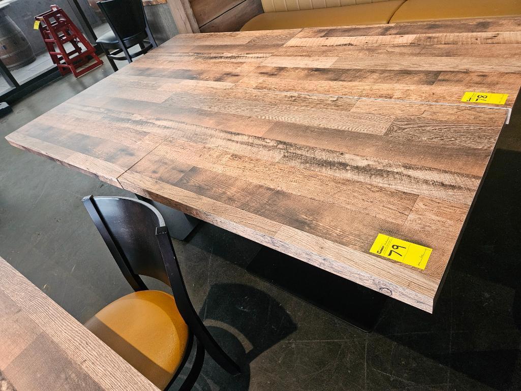 30" x 48" Wood Dining Table