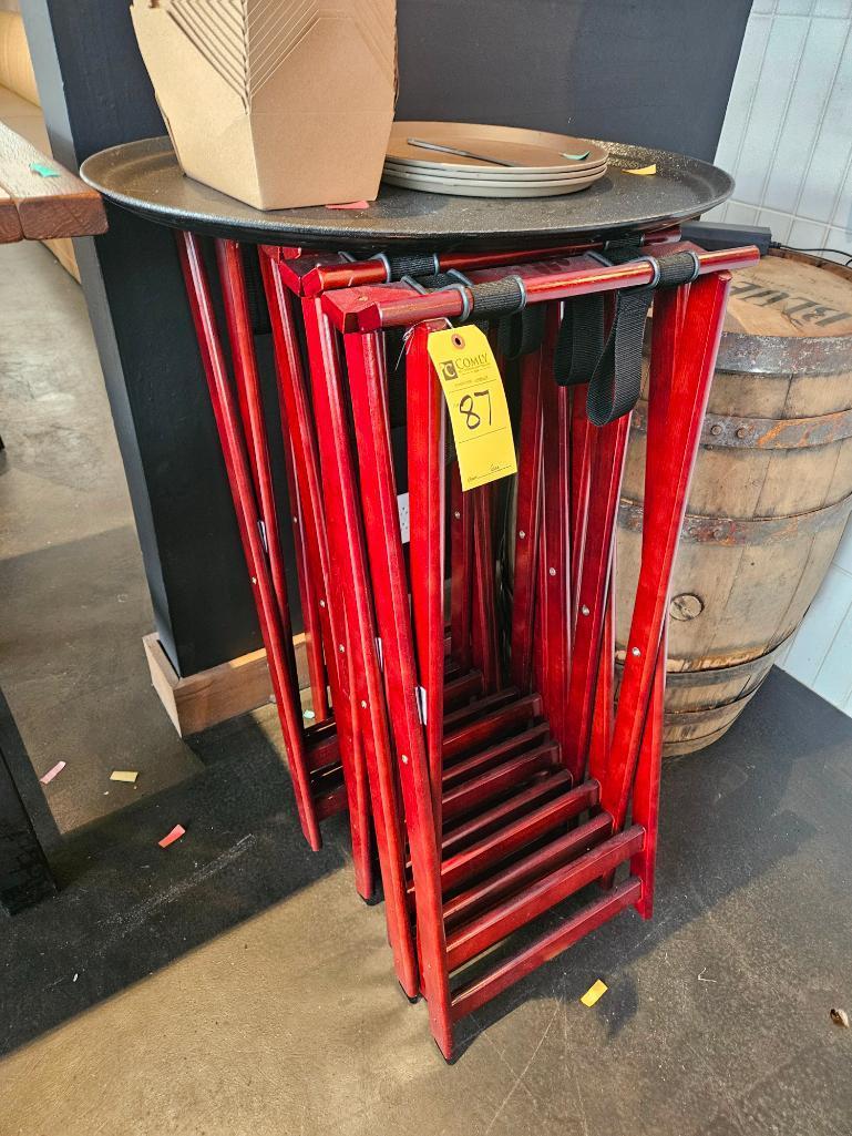 Wood Serving Tray Stands