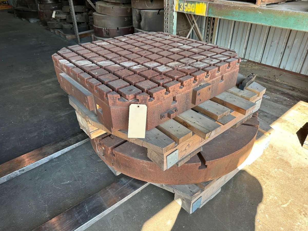 Lot of Heavy Duty Chuck and T Slotted Table