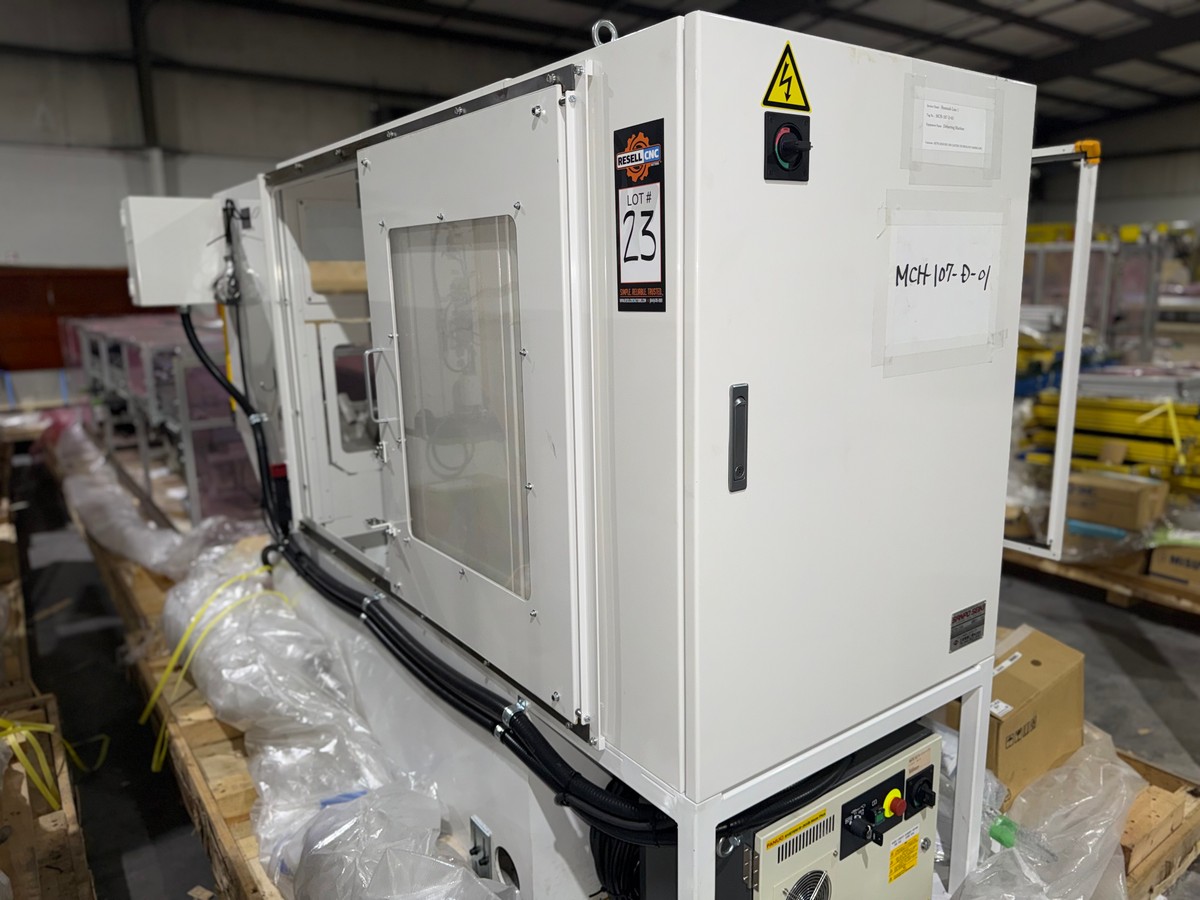 Sanpu Seiki Automated Deburring Line with Fanuc LR Mate 200iD-7L 6-Axis Robot