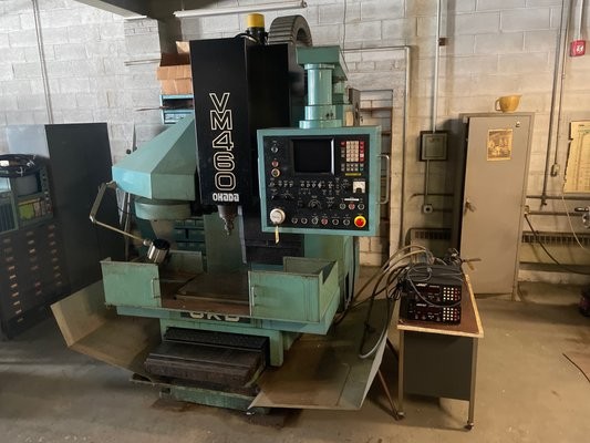 Okada VM460 CNC Vertical Milling Machine with Fanuc OHD Controls