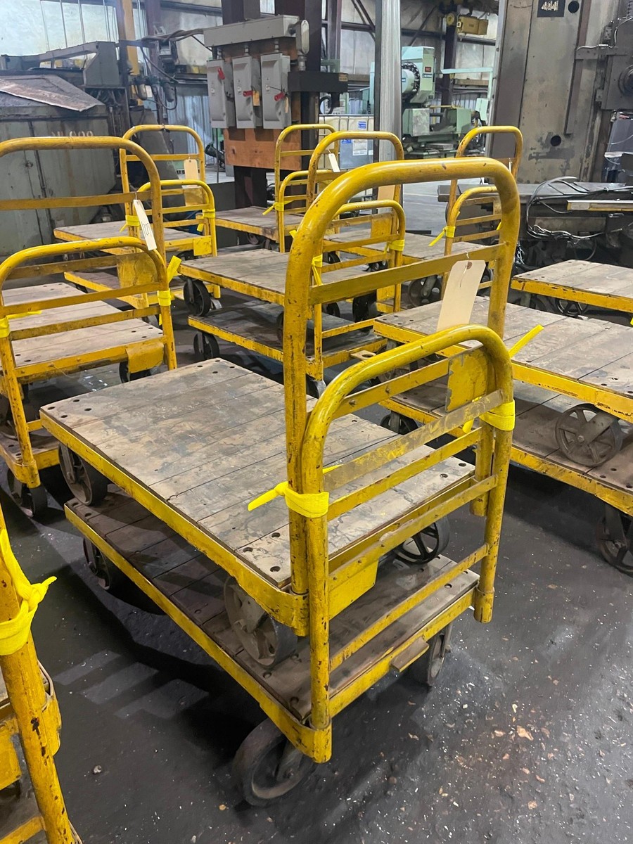 Lot of 2 HD Shop Carts, 44 X 24 X 12, 39 over all height