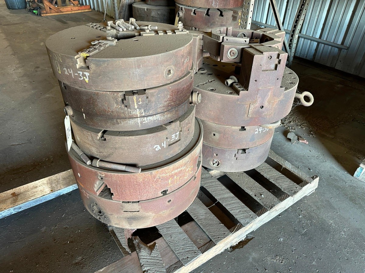 Lot of Assorted Heavy Duty Chucks 8 in Total