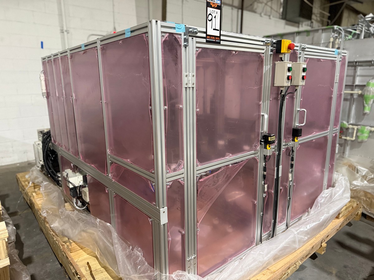 Parts Tray Conveyor with (3) 12" Powered Roller Conveyor Side Transfer