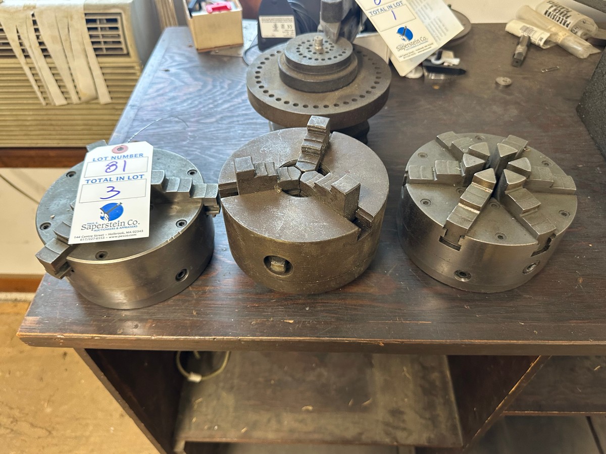 {LOT} (3) 6" Assorted Faceplates IN LOFT