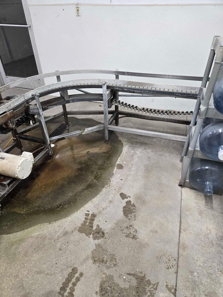 " L X 7" W Stainless Steel Slat Conveyor