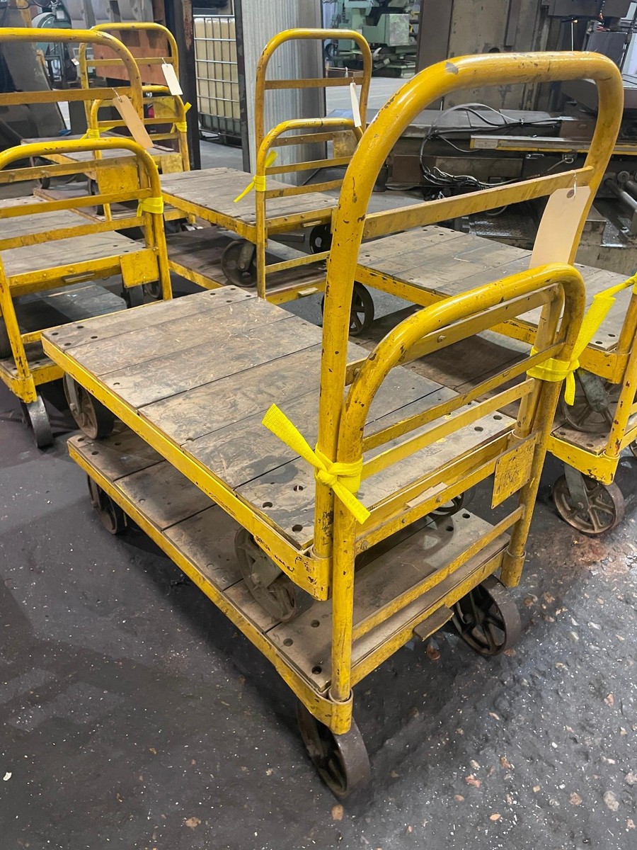 Lot of 2 HD Shop Carts, 44 X 24 X 12, 39 over all height