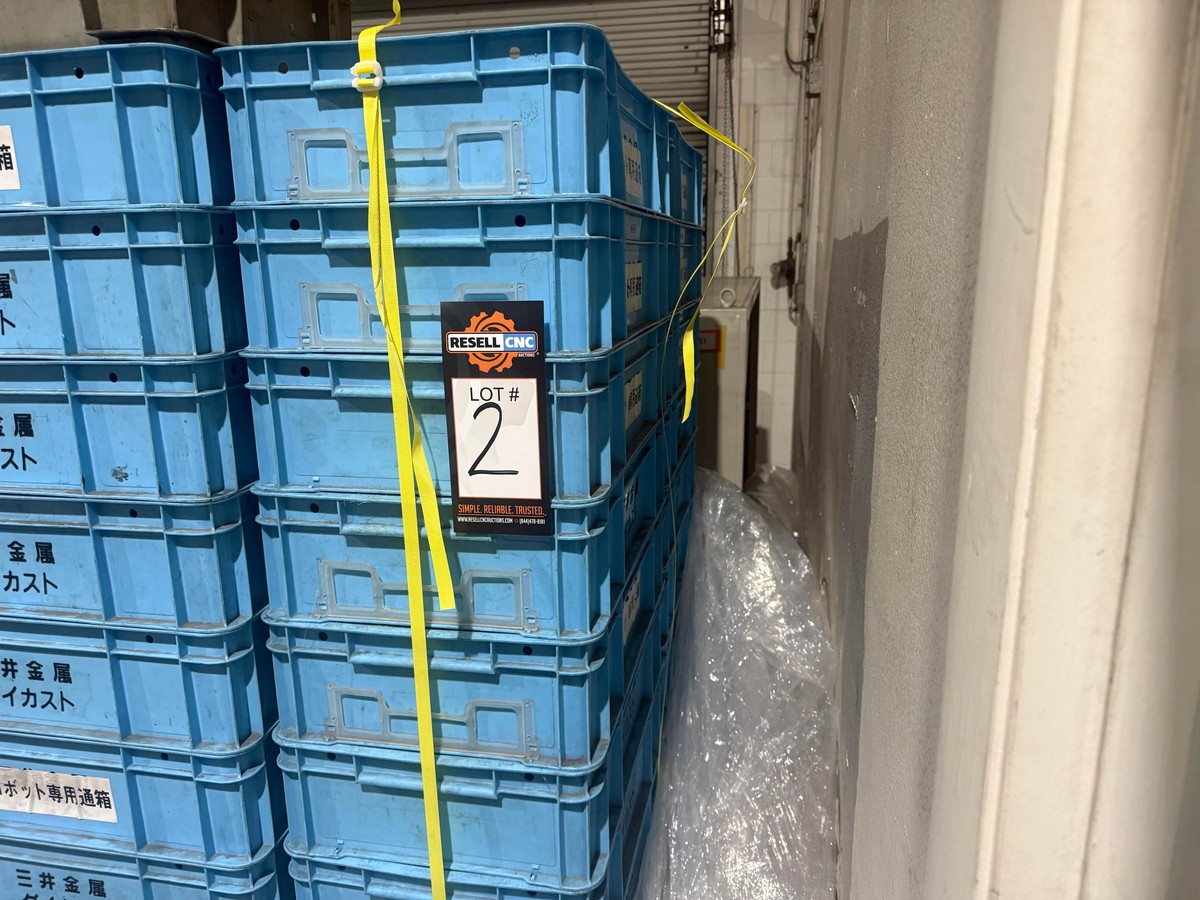 (20) Stackable Blue Plastic Parts Boxes