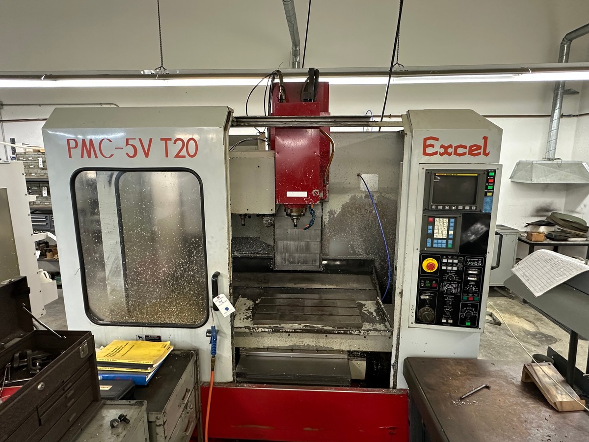 Excel #PMC-5V T20 Vertical Machining Center CNC Mill, 20 Place Tool Holder With Manuals, Control