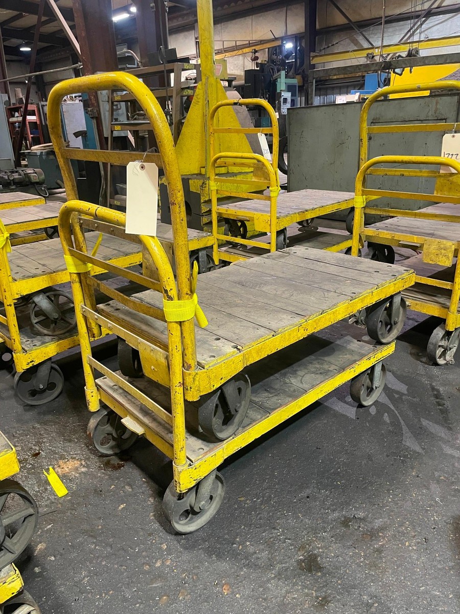 Lot of 2 HD Shop Carts, 44 X 24 X 12, 39 over all height