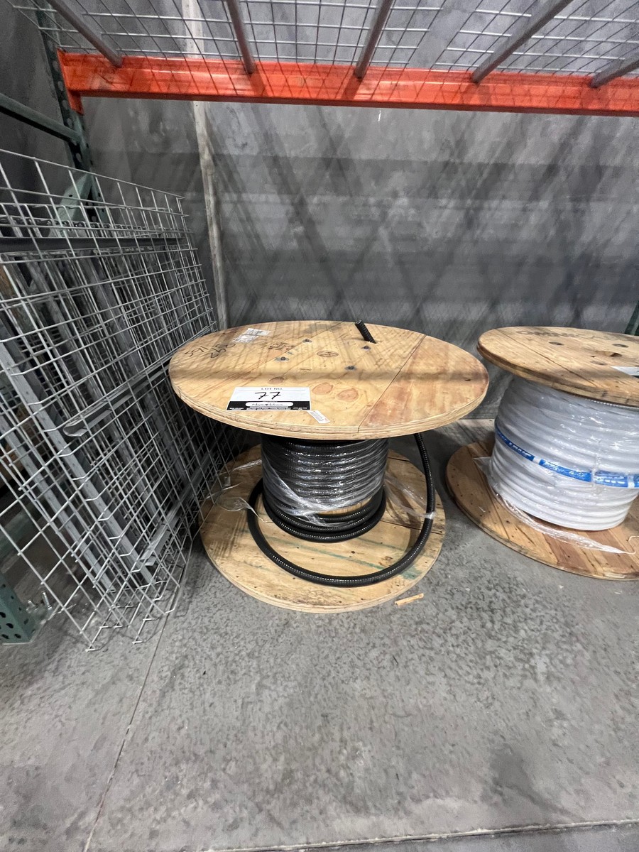 CABLE SPOOL W/ PRYSMIAN DURALOX TYPE MC 3/C 1 CABLE