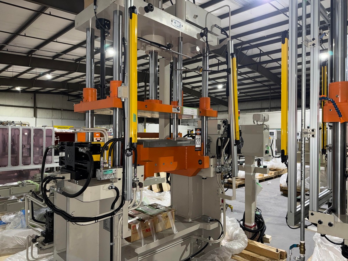 10-Ton Koei Model TP-10F-HR-MD-3 4-Post Hydraulic Shaving Press