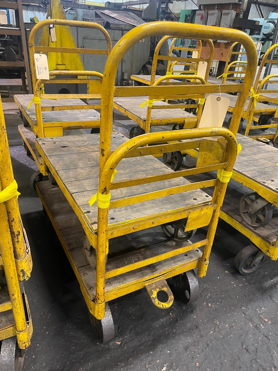Lot of 2 HD Shop Carts, 44 X 24 X 12, 39 over all height