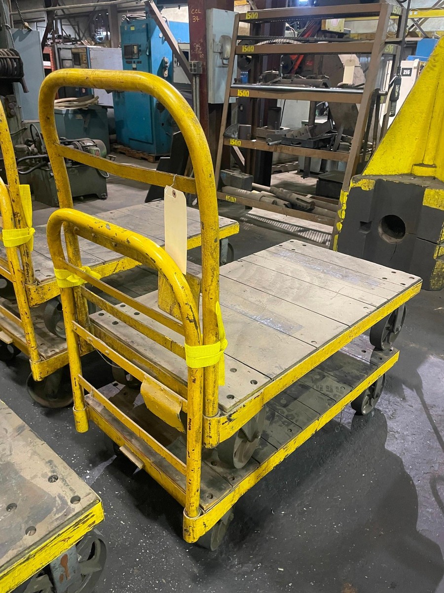 Lot of 2 HD Shop Carts, 44 X 24 X 12, 39 over all height