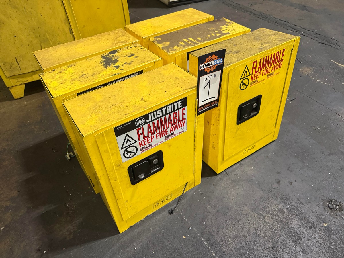 (6) Justrite Fireproof Cabinets
