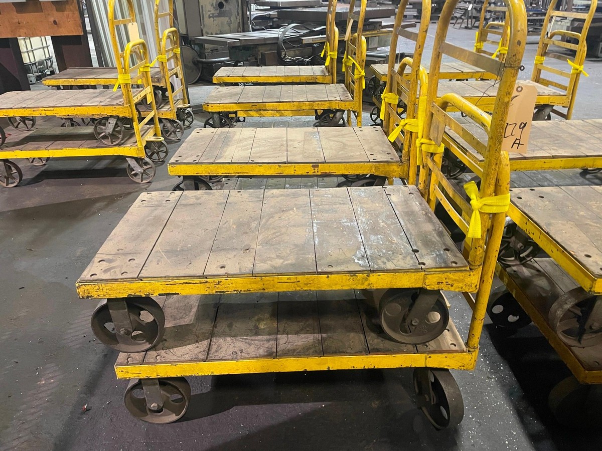 Lot of 3 HD Shop Carts, 44 X 24 X 12, 39 over all height