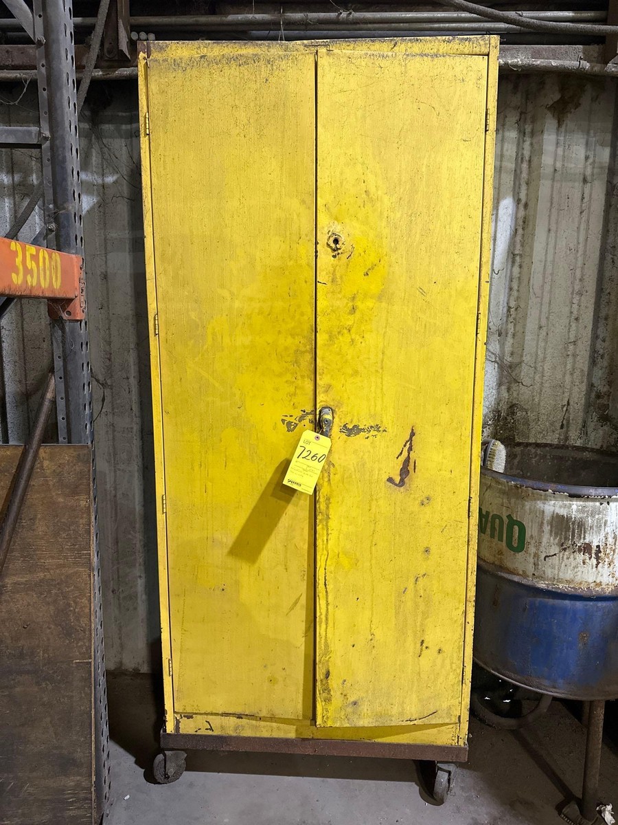 X 18 X 84 Double Door Shop on caster