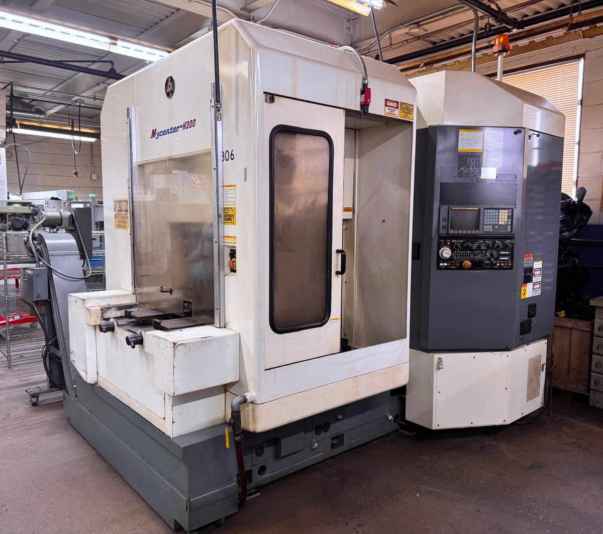 KITAMURA MyCenter-H300 Horizontal Machining Center, s/n 40497, w/ Fanuc Series 15-M Control, (2) 12”